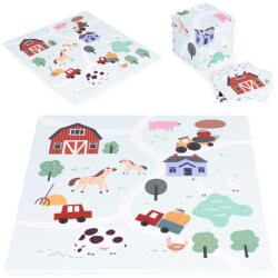 Homelux Covoras puzzle Homelux din spuma EVA, model ferma, 21 piese, 90, 5 x 90, 5 cm (ECOEVA020) Covor