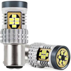 AMiO Bec LED stop frana AMIO BAY15D P21/5W Canbus 12/24V alb, set 2 buc (AM02798)
