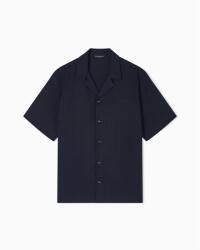 Giorgio Armani Риза Emporio Armani Men's Short Sleeve Plain Shirt - Armani Blue