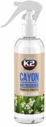 K2 Odorizant auto cu atomizor K2 Cayon White Flowers 250 ml (K2M117WF)
