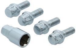 Carpoint Set prezoane antifurt Carpoint M12x1, 25x26 mm conice pentru jante auto (520501)