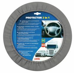 LAMPA Husa volan elasticizata 2 in 1 universala, protectie si confort, gri (LAM33147)