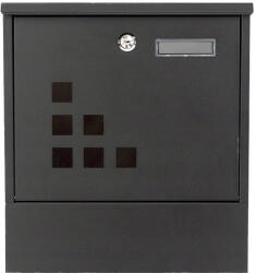 Homelux Cutie postala Homelux din otel galvanizat, antracit, cu suport ziare si 2 chei (HPB2210K-GS)
