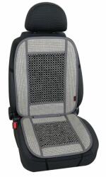LAMPA Husa universala scaun fata Safari cu margele din lemn, gri, 1 buc (LAM54303)