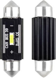 AMiO Set 2 becuri auto LED Amio C5W 39mm Canbus, lumina alba 5600K (AM02443)