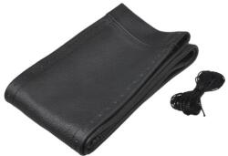 Automax Husa volan din piele naturala cu snur, 37-39 cm, neagra (3214)