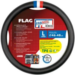 LAMPA Husa volan camion Skeentex cu steag Franta, L, 46-48 cm (LAM97826)