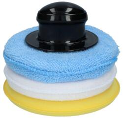 Carpoint Set bureti polish auto Carpoint cu maner, 3 piese pentru aplicare si luciu (1750302)