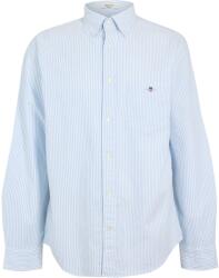 Gant Риза с дълъг ръкав Gant Men's Stripe Long Sleeve Oxford Shirt - Light Blue 455