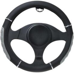 Automax Husa volan negru-gri cauciucata cu perforatii, 37-39 cm, Automax (6606)