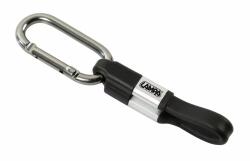 Lampa Cablu breloc pentru chei USB la Apple Lightning 10 cm, negru (LAM38919)