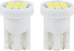 AMiO Bec LED T10 W5W 12V alb 3 SMD 7020 AMIO, set 2 buc (AM01096)