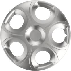 Cridem Set capace roti auto Matrix 15 inch, argintii, 4 buc, ABS rezistent (VER1517)