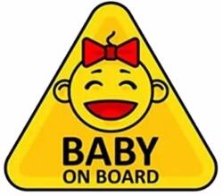 Cridem Autocolant auto Baby on Board 13, 3x15 cm, multicolor, Type-3 (SLH9323)