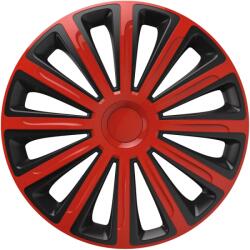 Cridem Set capace roti auto Cridem Trend 16 inch, 4 bucati, rosu-negru (CRI1630RB)