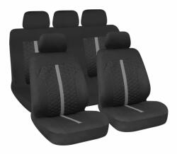 LAMPA Huse scaun auto Stinger 9 piese, universale, negru/gri, compatibile airbag (LAM54689)
