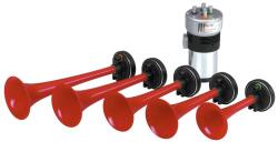Carpoint Claxon auto Carpoint 5 tonuri 12V cu compresor electric, 117dB (524706)