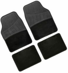 LAMPA Covorase auto universale Fusion din PVC si mocheta, set 4 buc, negre (LAM26495)