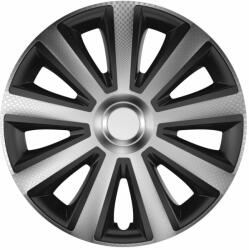 Cridem Set 4 capace roti 16 inch Cridem Aviator Carbon, argintiu-negru (CRI1634CASB)