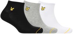 Lyle and Scott Чорапи Lyle and Scott Men's Trainer Ankle Socks - White/Grey/Blck