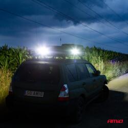 AMiO Proiector auto LED AMIO 12-24V, 26 LED 3030, 2080 lm, 110x110 mm (AM02429)