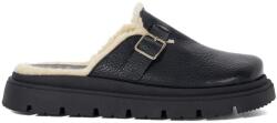 Dune London Чехли Dune London Gene Leather Faux Shearling Lined Clogs - Black