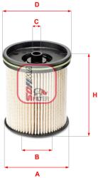 SOFIMA filtru combustibil SOFIMA S 6122 NE (S 6122 NE) - automobilus