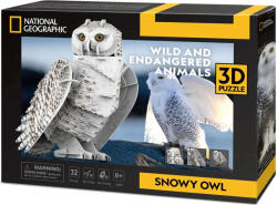  3D puzzle National Geographic- Hóbagoly (3D-DS1079)