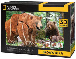  3D puzzle National Geographic- Barnamedve (3D-DS1096)