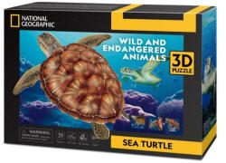  3D Puzzle- tengeri teknős-National Geographic (3D-DS1080)