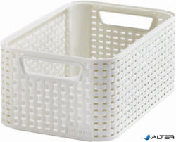Keter Rattan hatású kosár, 6l, törtfehér, CURVER "Style S (205825) - alter