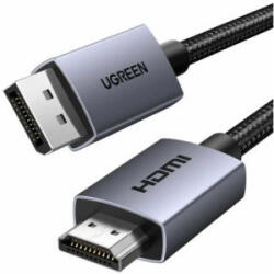UGREEN Cablu video Ugreen DP125 DisplayPort Male - HDMI Male, 1.5 m, Negru (35841)