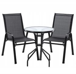 Garden Line Kerti balkon szett fekete SAD5895