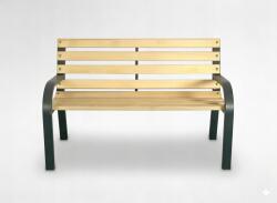 Garden Line Kerti Pad 81x38x56/30 cm acél/fa (MEB0872)