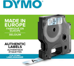 DYMO Etichete autocolante DYMO LabelManager D1 12mm x 7m negru/transparent (s0720500)