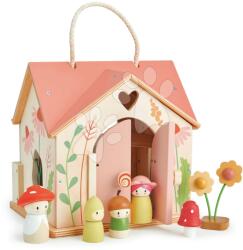 Tender Leaf Fa erdei házikó Rosewood Cottage Tender Leaf Toys hintával kerttel és 4 figurával (TL8381)