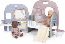 Smoby Babaház 5 játékzónával Baby Care Childcare Center Smoby összecsukható és hordozható 6 kiegészítővel (SM240308)