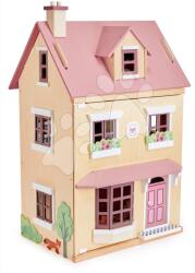 Tender Leaf Fa városi babaház Foxtail Villa Tender Leaf Toys rózsaszín 12 részes bútorokkal magassága 71 cm (TL8128)