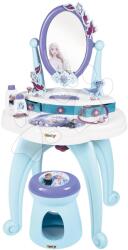 Smoby Pipere asztal taburettel Frozen Hairdresser 2in1 Smoby tükörrel és 10 kiegészítővel (SM320244)