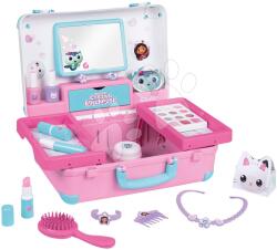 Smoby Pipere koffer tükörrel Gabby Beauty Vanity Smoby fodrásznak köröm stúdióval és make up kozmetika 15 kiegészítővel (SM320166)