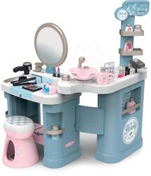 Smoby Pipere asztal elektronikus My Beauty Center 3in1 Smoby fodrászat és kozmetika körömstúdióval 32 kiegészitő (SM320240)