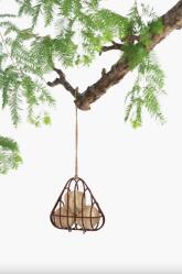 SingingFriend NALA drót madáretető háromszög, barna (D008) (38829)