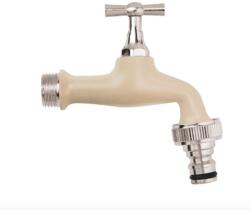 AquaJet Colortap kerti csap bézs gyorscsatlakozóval (L995IVR) (37706)