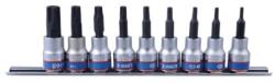 KING TONY torx bitfej készlet 3/8" 9 részes 5szög 3149pr8 sínen