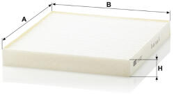 Mann-filter Utastér - Kabin szűrő Mann Filter CU 2227 (CU2227)