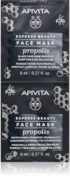 Apivita Express Beauty Purifying Face Mask Propolis tisztító fekete maszk zsíros bőrre 2x8 ml