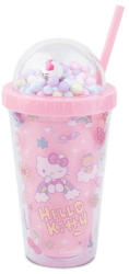 COOLPACK - Szívószálas műanyag pohár 450 ml - Hello Kitty - Light Pink (20165PTR) (20165PTR)