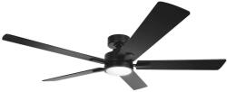 ZEVENTI - Ventilator de tavan LED dimabil, 20W, 230V, 2700-6500K, Ø132 cm, negru + telecomandă (ZV0064)