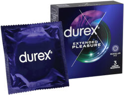 Durex Extended Pleasure - késleltető hatású óvszer - 56mm (3db) - szexaruhaz