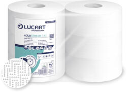 Lucart Lucart Aquastream vízben oldódó WC papír 26 cm átm. - 2 rétegű, hófehér, 340m (Karton - 6 tek) (812222J)